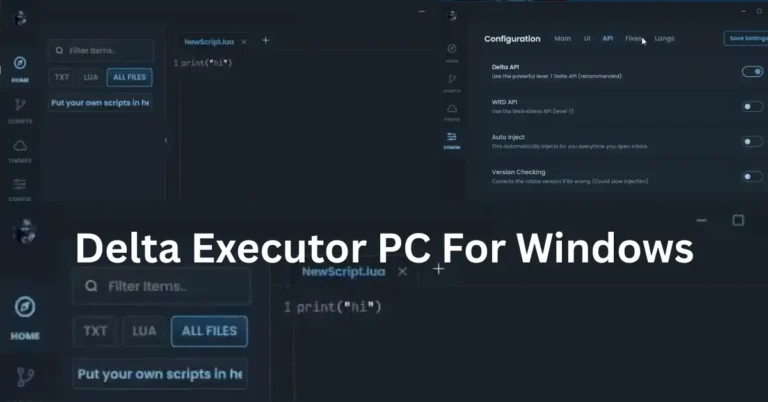 Delta Executor PC For Windows 11 10