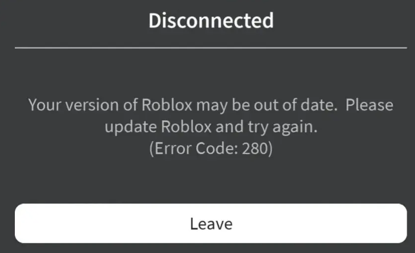 Delta Executor Roblox Error Code 280