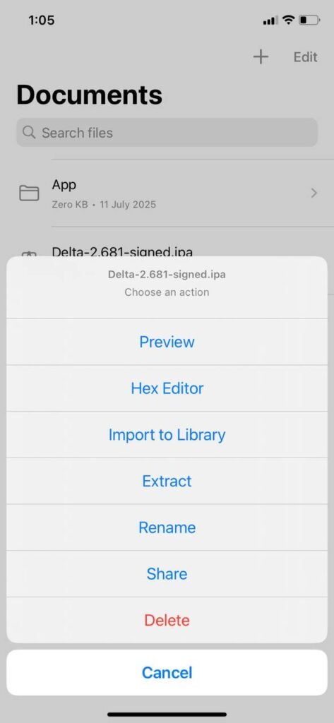 adding delta executor into KSign app library