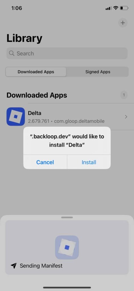 installing delta executor app in iphone